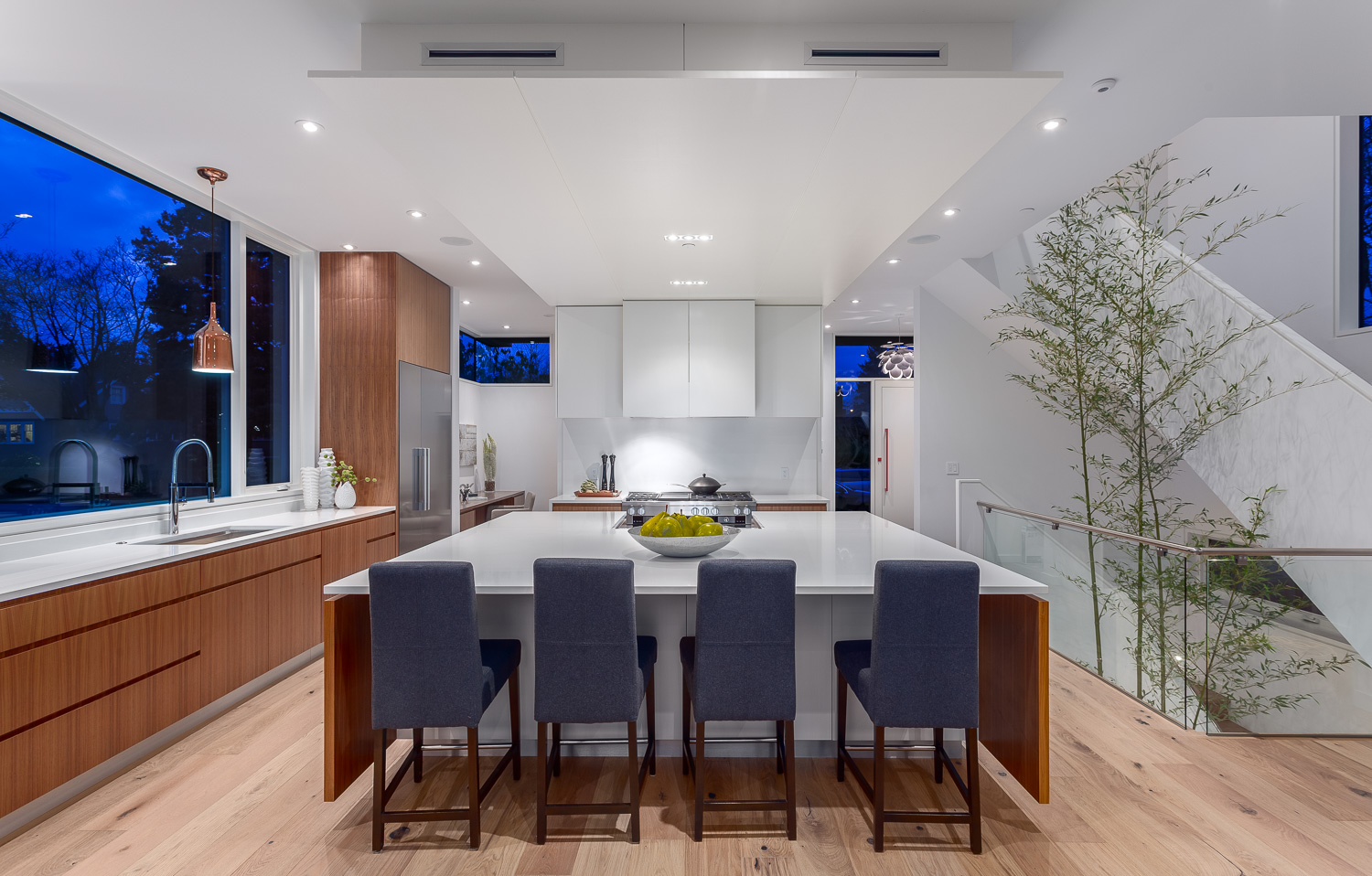 Open-plan living and kitchen